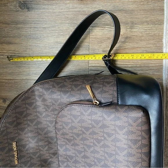 Michael Kors Brown and Black Backpack Connie Bag NWOT - Picture 12 of 13